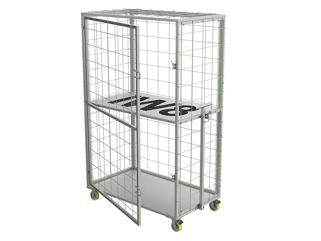 Gaiola Aramada Industrial com Rodas