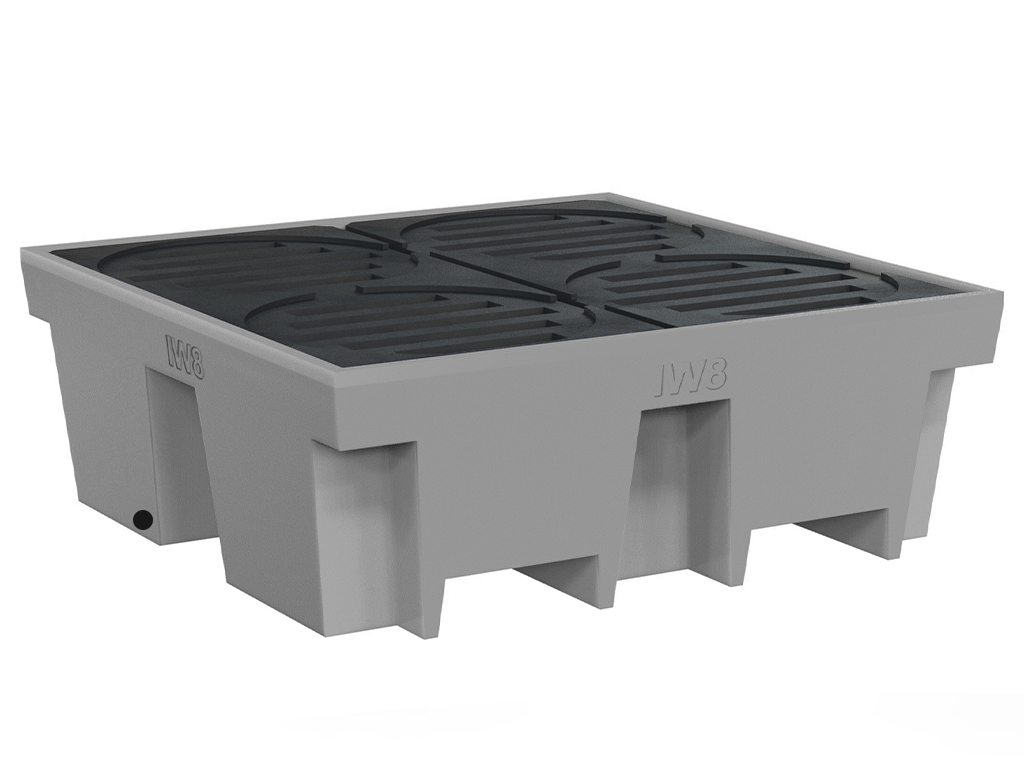 Pallet de Contenção para 4 Tambores 420 Litros