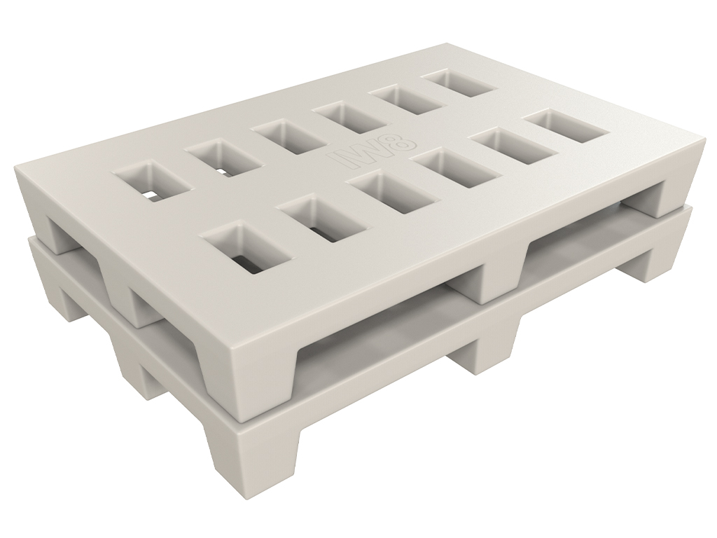 Pallet de Plástico Branco